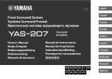 Yamaha YAS-207 Black Användarmanual