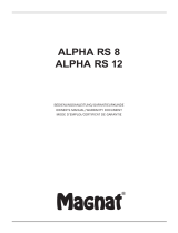 Magnat Audio Alpha RS 12 Bruksanvisning