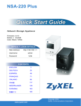ZyXEL Communications NSA-220 Plus Snabbstartsguide