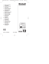 EINHELL EGS12 Operating Instructions Manual