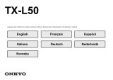 ONKYO TX-L50 Användarmanual