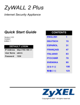 ZyXEL Communications ZYWALL 2 PLUS START V4.03 Snabbstartsguide