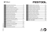 Festool BP 18 Li 4,0 HPC-ASI Bruksanvisningar