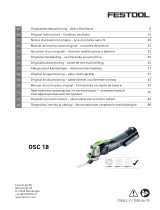 Festool OSC 18 E-Basic Bruksanvisningar