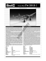 Revell Messerschmitt Bf 110 E-1 Assembly Manual