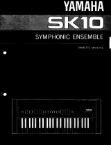 Yamaha Symphonic Ensemble SK10 Bruksanvisning
