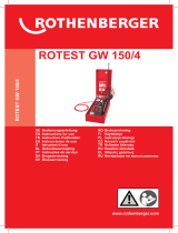 Rothenberger ROTEST GW 150/4 Användarmanual