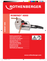 Rothenberger Electric bender ROBEND 4000 set Användarmanual