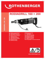 Rothenberger RODIADRILL 160 Användarmanual