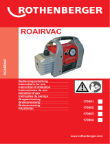 Rothenberger Vacuum pump ROAIRVAC Användarmanual