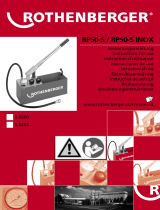 Rothenberger Testing pump RP 50 Användarmanual