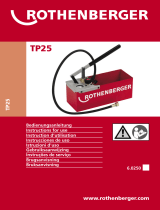 Rothenberger Testing pump TP 25 Användarmanual