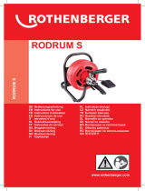 Rothenberger Drum machine RODRUM S Användarmanual