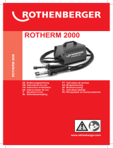Rothenberger Electro-fusion welding device ROTHERM 2000 set Användarmanual