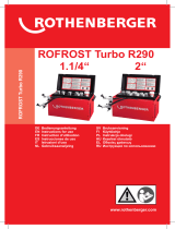 Rothenberger Pipe freezing system ROFROST TURBO R290 1.1/4" set Användarmanual