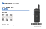 Motorola WAVE TLK 100i Användarmanual