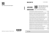 Sony ILCE6100B Bruksanvisning