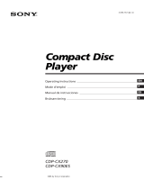 Sony CDP-CX270 Användarmanual