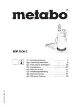 Metabo TDP 7500 S Användarmanual