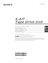 Sony SAITE1300-F Användarmanual