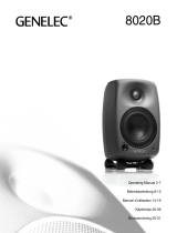 Genelec 8020B Studio Monitor Bruksanvisningar