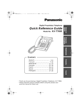 Panasonic KX-T7668 Bruksanvisning