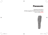 Panasonic ERHGP62 Bruksanvisningar