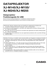 Casio XJ-A141, XJ-A146, XJ-A241, XJ-A246, XJ-A251, XJ-A256 (Serial Number: D****A) Användarguide