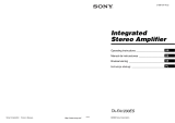 Sony Stereo Amplifier TA-FA1200ES Användarmanual