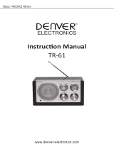 Denver Electronics TR-61WHITEMK2 Användarmanual