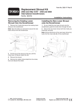 Toro Replacement Shroud Kit, 2002 and After CCR 2450 and 3650 International Snowthrower Installationsguide