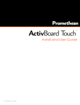 promethean ActivBoard Touch 10T Series Användarguide