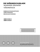 Grundig GWS 2152 X Wärmeschublade Bruksanvisning