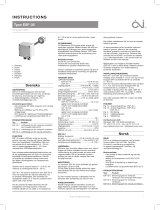 OJ Electronics ESF-35 Bruksanvisningar