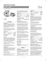 OJ Electronics F-NVP Bruksanvisningar