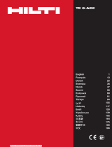 Hilti TE 6-A22 Bruksanvisningar