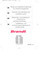 Brandt TI212BT1 Bruksanvisning