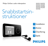 Philips SA3224 Användarmanual