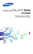 Samsung GT-N7000 Bruksanvisning