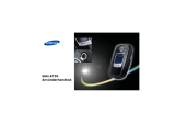 Samsung SGH-E730 Bruksanvisning