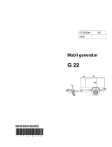 Wacker Neuson G22 Användarmanual