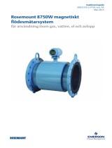 Rosemount 8750W magnetiskt flödesmätarsystem för användning inom gas, vatten, el och avlopp Användarguide