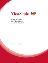 ViewSonic PJD7822HDL Användarguide