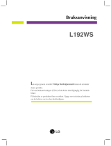 LG L192WS-SNQ Bruksanvisning