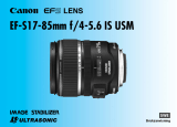 Canon EF-S 17-85mm f/4-5.6 IS USM Användarmanual