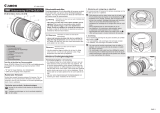 Canon EF-M 18-150mm f/3.5-6.3 IS STM Användarmanual