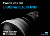 Canon EF 800mm f/5.6L IS USM Användarmanual