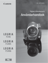 Canon LEGRIA FS406 Användarmanual