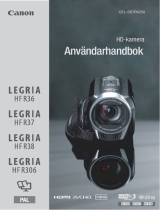 Canon LEGRIA HF R306 Användarmanual
