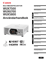 Canon XEED WUX7500 Användarmanual